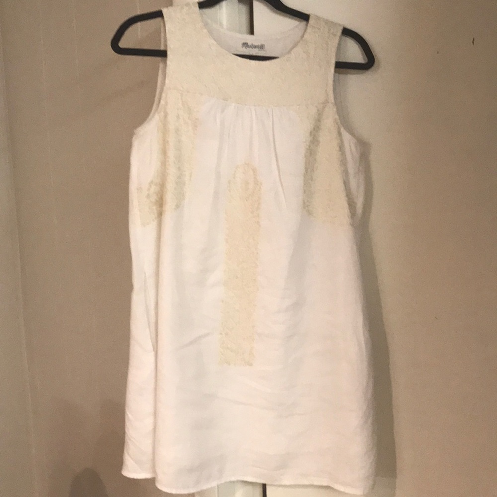 Madewell white linen dress